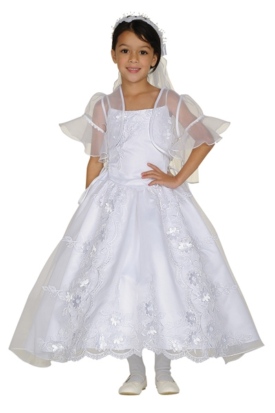 Embroidered Communion Dress and Bolero